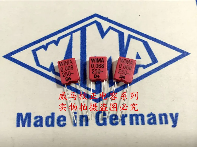 2020 hot sale 10pcs/20pcs German capacitor WIMA MKP2 250V 0.068UF 250V 683 68NF P: 5mm Audio capacitor free shipping