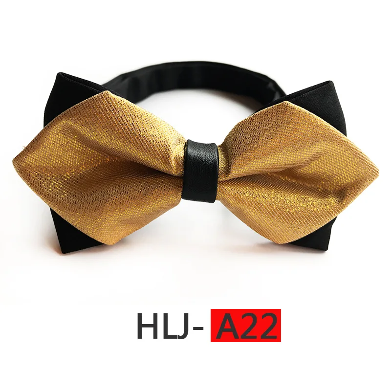 HLJ-A22 Темно-синий галстук-бабочка в черный горошек Свадебный галстук-бабочка Noeud Papillon для мальчиков и девочек из полиэстера и шелка Pajaritas галстук-бабочка женский мужской галстук - Цвет: HLJ-A22
