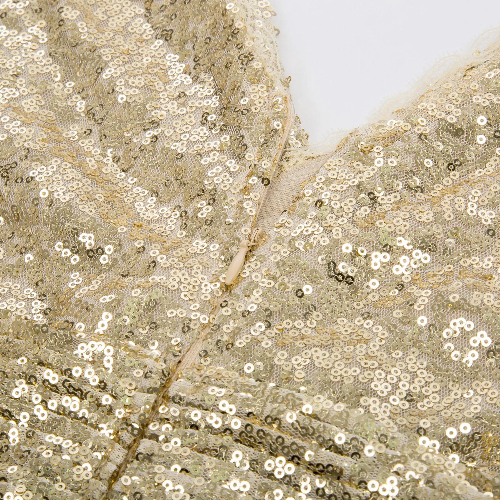 Женское мини платье с блестками Kate Kasin элегантное бальное v образным вырезом без