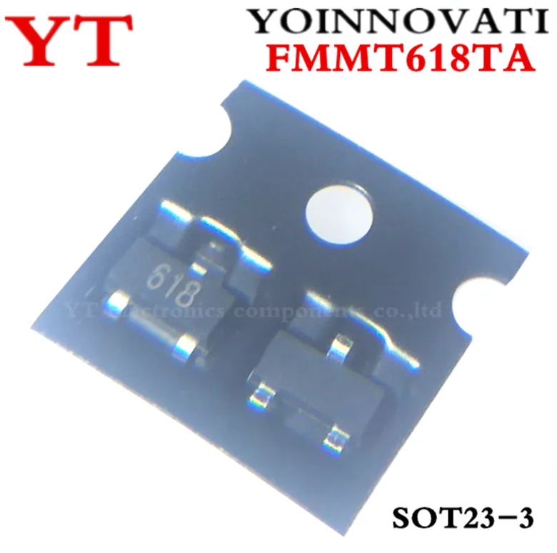 

200pcs/lot FMMT618TA FMMT618 FMMT618T 618 SOT-23 IC Best quality