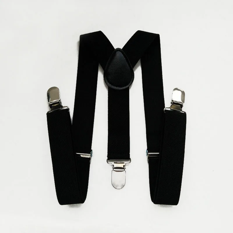 Эластичные подтяжки для маленьких мальчиков и девочек с y-образной застежкой на спине; однотонные Детские подтяжки; детская одежда; аксессуары; BD001-S