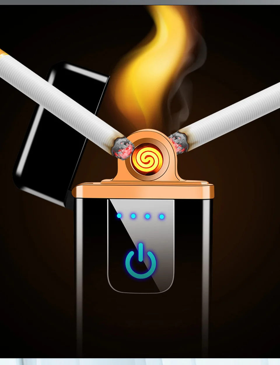 Сенсорная Индукционная Электронная зажигалка ультратонкая Encendedor Isqueiro USB Зажигалка Вольфрамовая турбо-сигарета usb зарядка зажигалка