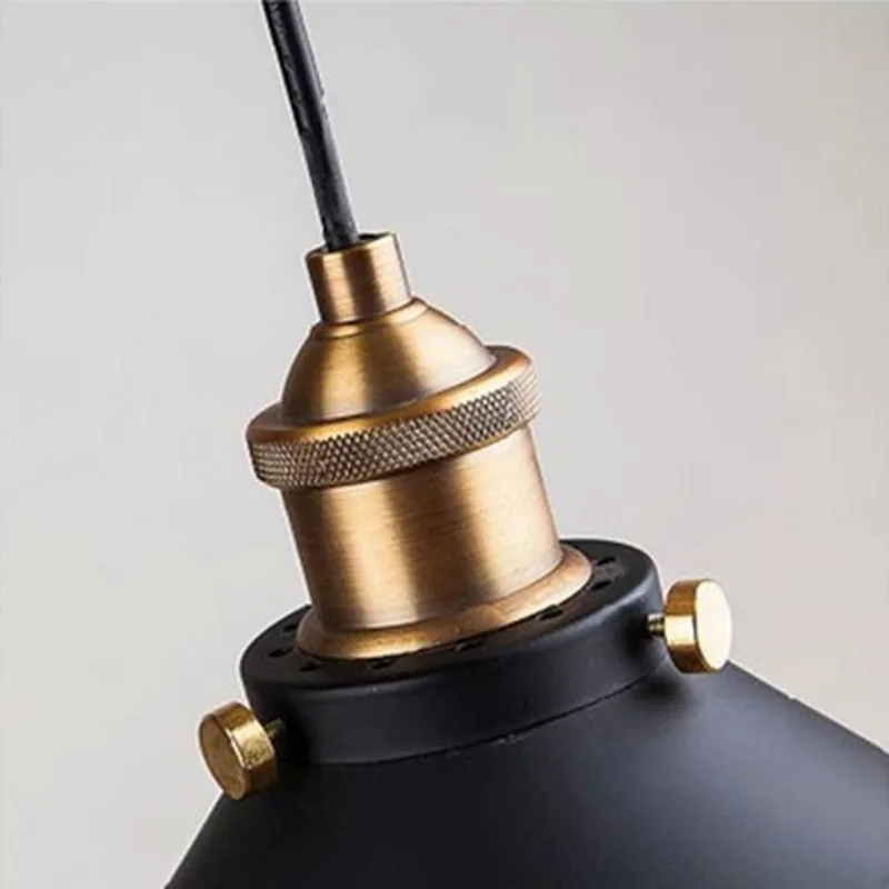 Скандинавский ретро-светильник s Черный винтажный промышленный подвесной