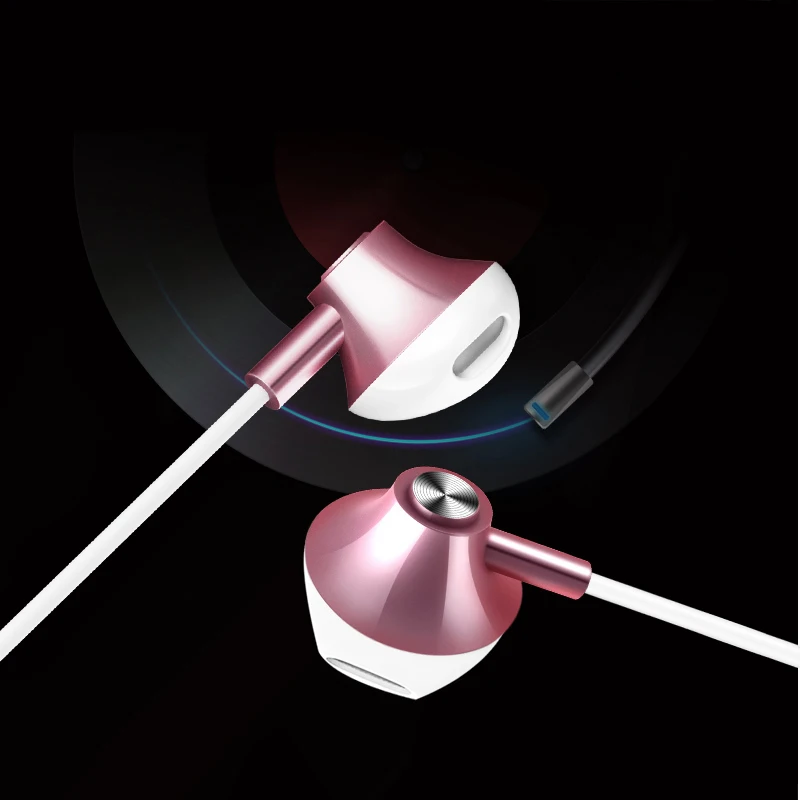Wired Earphones In-Ear Metal Headsets Sport Stereo Earbuds for Iphone Samsung Huawei Xiaomi with Mic HD Music Phone PC | Электроника
