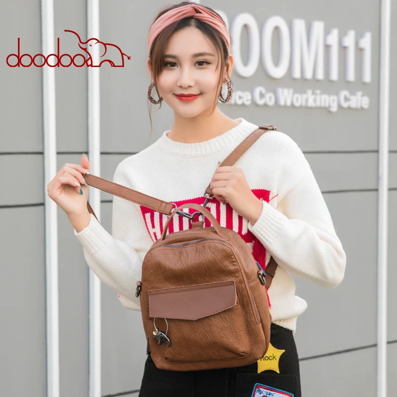 Бренд DOODOO модный рюкзак для подростков женская сумка через плечо рюкзаки из