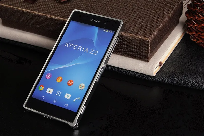 Для sony Z2 Z 2 Бампер металлический бампер Пряжка Чехол для sony Xperia Z2 D6502 D6503 D6543 L50 L50w 5," телефон Алюминиевый Чехол