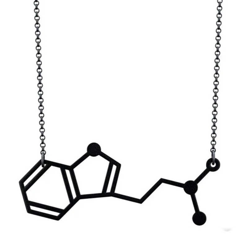 Ожерелье с молекулами DMT персонализированное инициальное химия выпускной наука |
