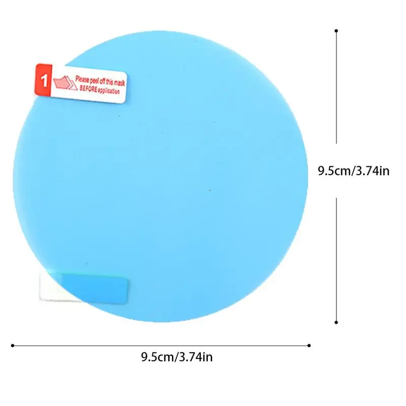 95x95mm 2 шт. автомобильная и противотуманная непромокаемая пленка зеркало заднего вида Водонепроницаемая боковая стеклянная пленка Авто прозрачная наклейка - Цвет: 95x95mm