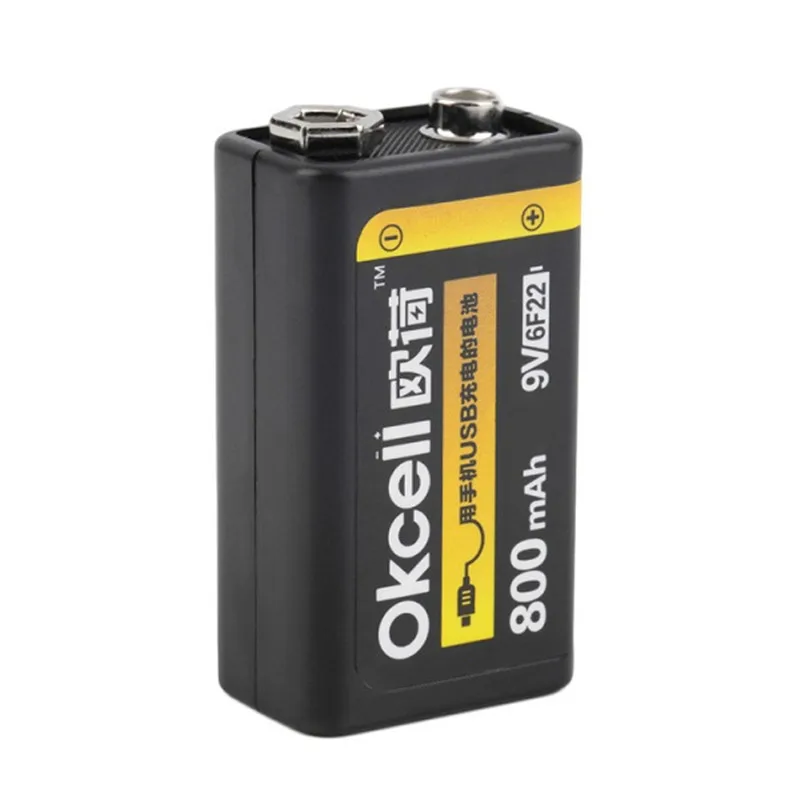 Аккумуляторная батарея OKcell 9V 800mAh USB 2/4 шт. для модели радиоуправляемого вертолета