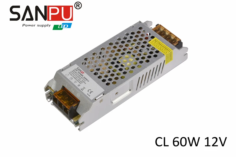 120VAC до 12VDC источник питания sanpu 12V Светодиодная лента 2017 новое поступление CE RoHS 60W 5A