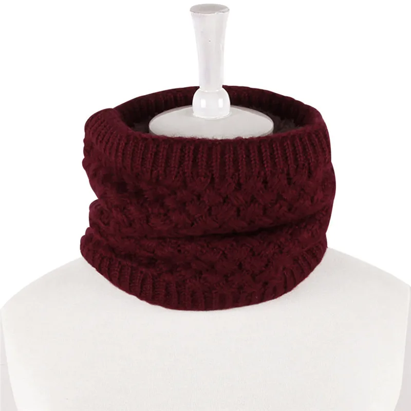 2018 зимние теплые флисовые хлопковые трикотажные О Кольцо шарф для Для мужчин