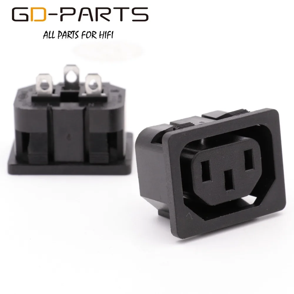 GD-PARTS защелкивающийся разъем питания IEC320 C14 сетевой адаптер розеток переменного