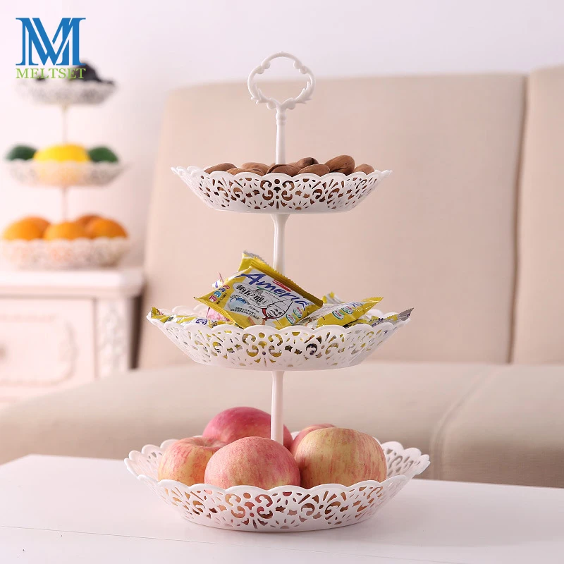 Новые 3 слойные полые тарелки для фруктов экологичные полипропиленовые сухих