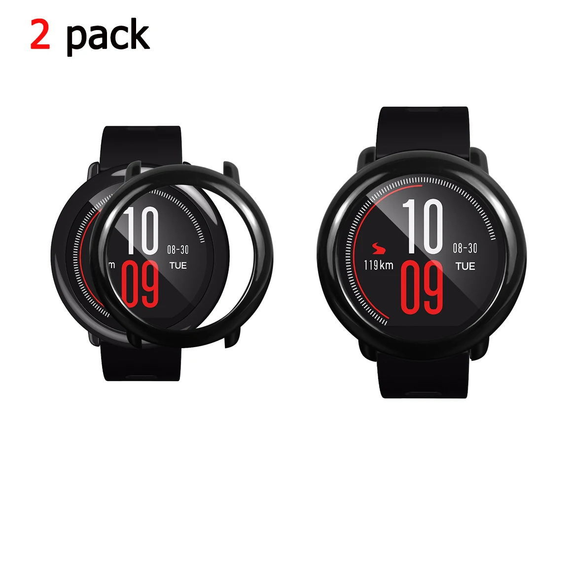 Тонкий защитный чехол для часов, чехол для Xiaomi Huami Amazfit Pace, сменный протектор для часов чехол s, 2 шт. в упаковке