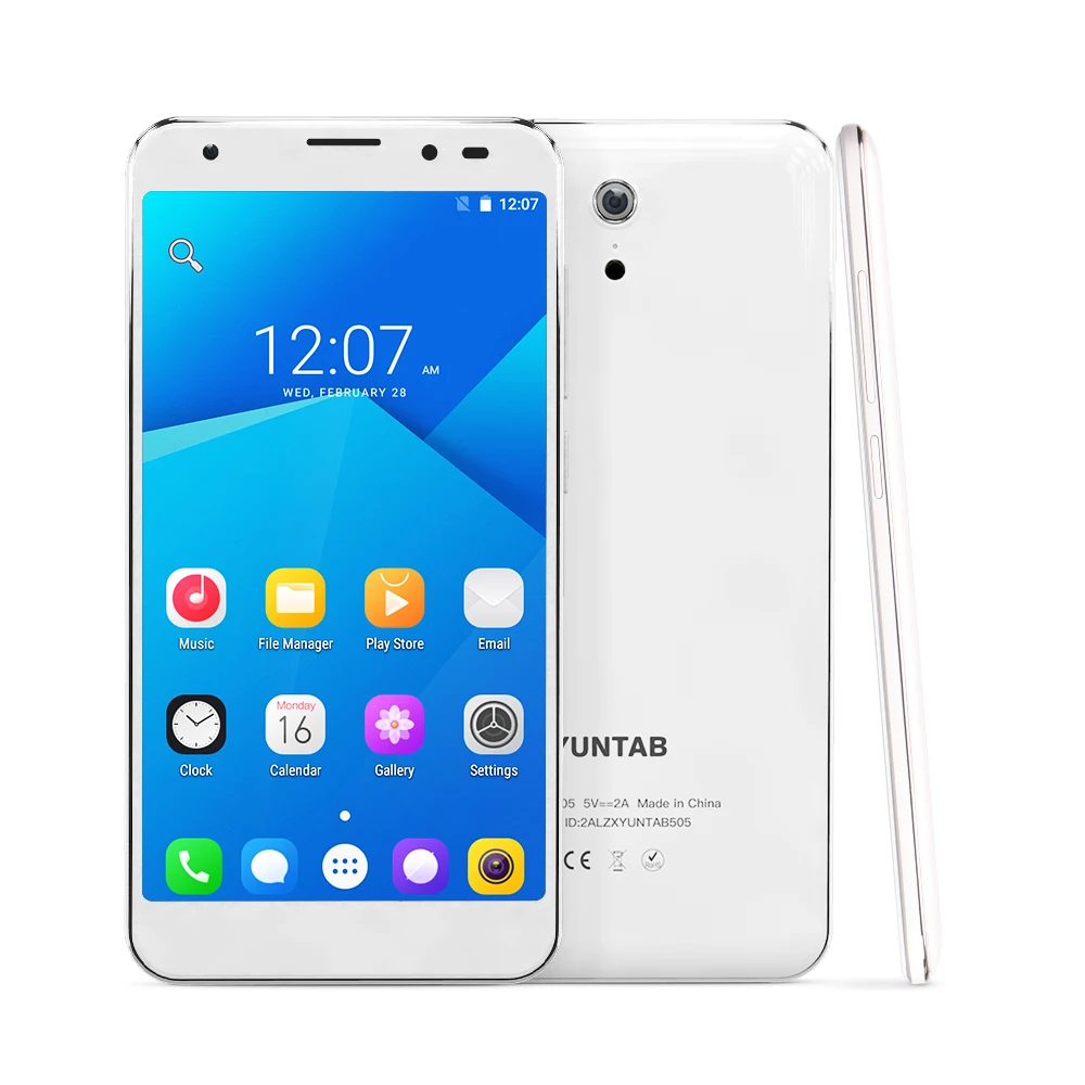 YUNTAB 5 дюймов 4G разблокированный смартфон S505 Android6.0 планшет четырехъядерный 2 ГБ + 32