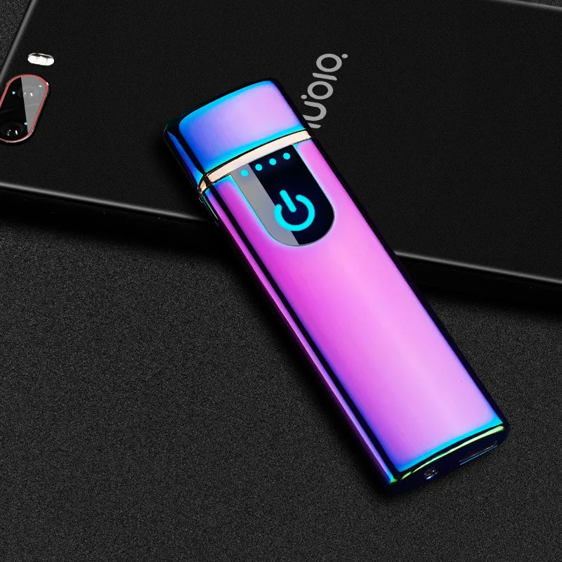 Металлический ветрозащитный Usb Зарядка Электрический Пальчиковый сенсорный