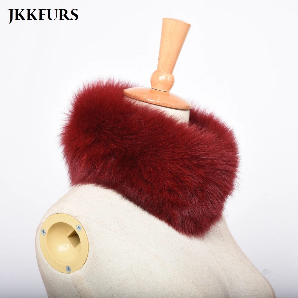 Новое поступление женские шарфы из натурального Лисьего меха 13 цветов зимние