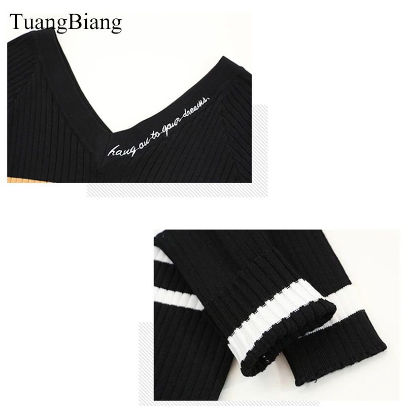 Женский свитер с длинным рукавом клубный и надписью 2018 | Женская одежда