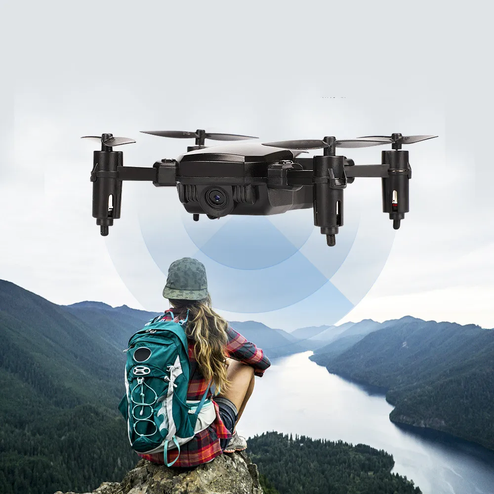 Радиоуправляемый вертолет 2,4 ГГц мини складной Дрон 2.0MP/0.3MP WiFi FPV Радиоуправляемый Дрон высота удержания Безголовый режим один ключ возврат RC Квадрокоптер