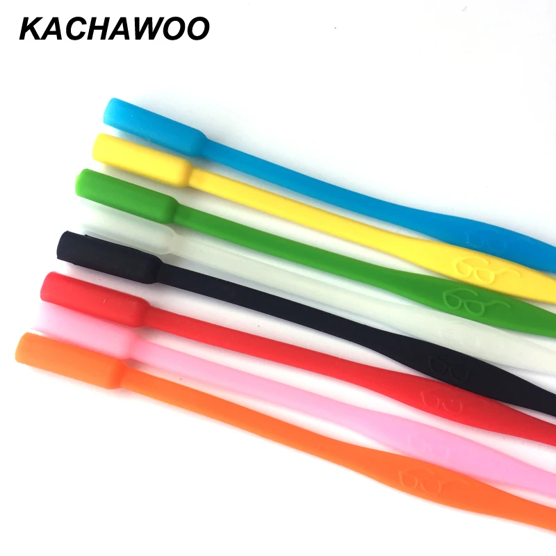 Гибкая силиконовая веревка для очков Kachawoo цветные детские аксессуары на ремешке