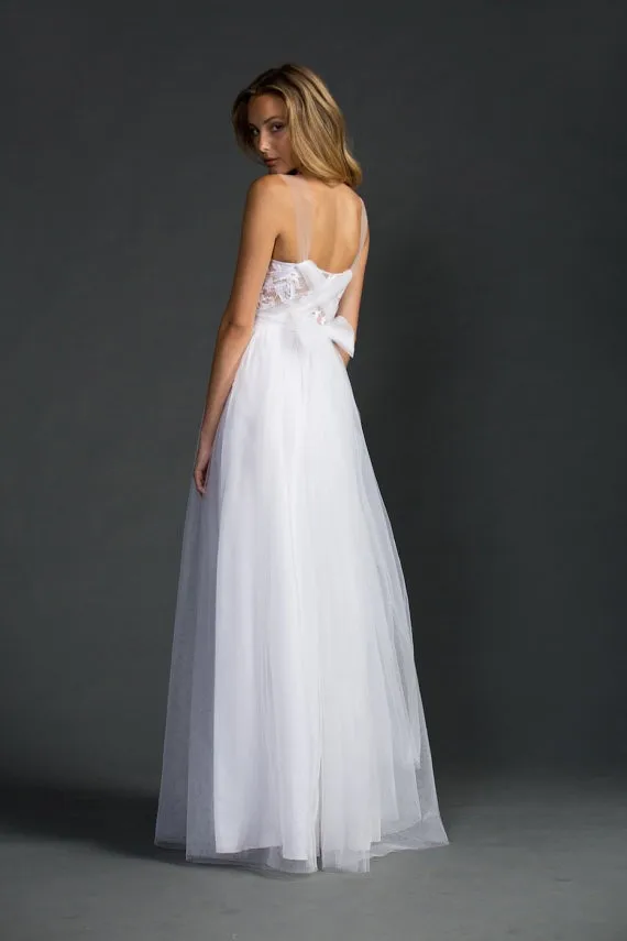 Новинка 2017 хит продаж на заказ Белый Кружевной Тюль Свадебные платья Vestido de Noiva Robe