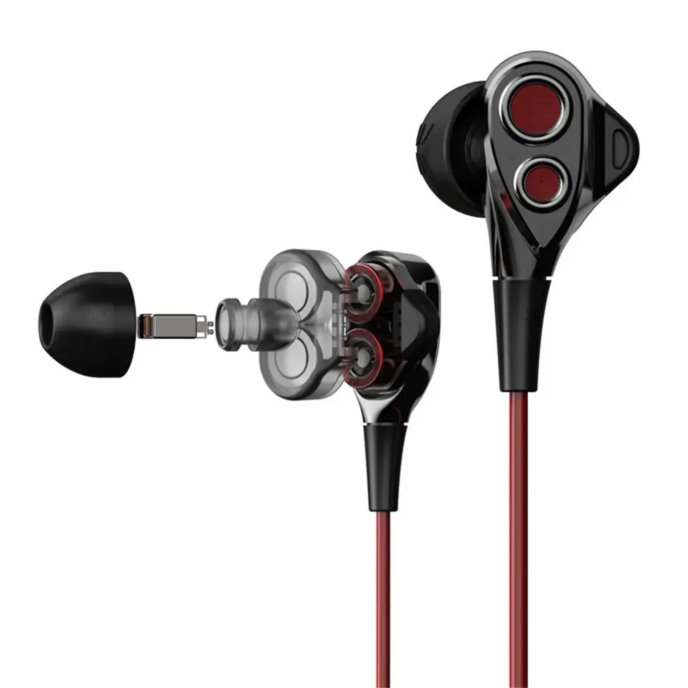 Портативный оригинальные наушники Гибридный HiFi стерео Bass Музыка-вкладыши