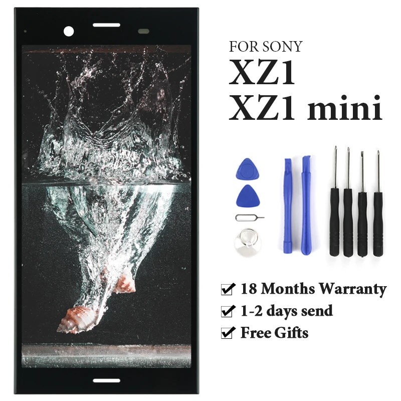 

1pc 5.2" Replacement Display For Sony Xperia XZ1 & XZ1 MINI LCD Screen Phone Digitize Assembly Compatible No Dead Pixel