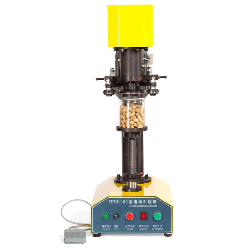 Стандартная настольная Автоматическая Машина Для Запечатывания Банок бумажных
