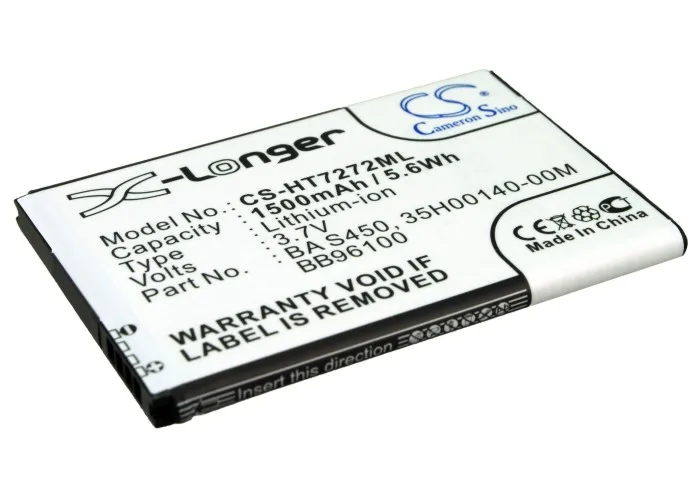 Аккумулятор Cameron Sino 1500 мАч BB96100 для HTC 7 Mozart A7272 Desire Z F5151 PC10100 T8698 Vision T Mobile G2|battery