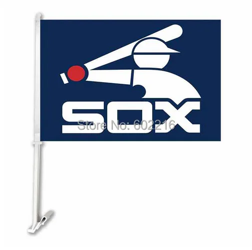 2 шт. Чикаго Белый шесть Бейсбол флаг синий автомобиль|car flag|flags flagsblue white flag |