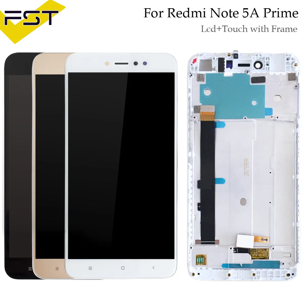 5," 720x1080 ips дисплей для Xiaomi Redmi Примечание 5A сенсорный ЖК-экран с рамкой для Xiaomi Redmi Примечание 5A Prime lcd Y1/Y1 Lite