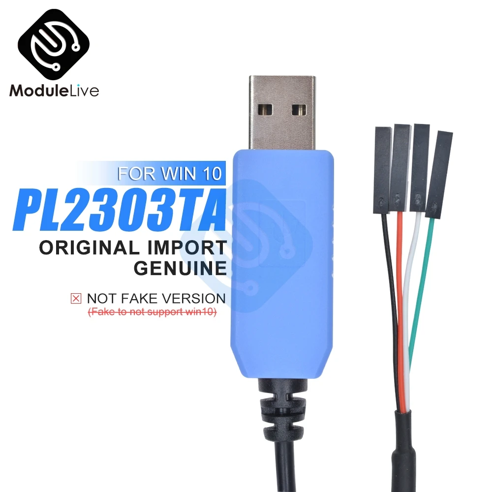 Original 1M PL2303TA USB to TTL Serial Cable Download Debug Console Converter Compatible with Win7/8/10 Replace PL2303HX | Обустройство