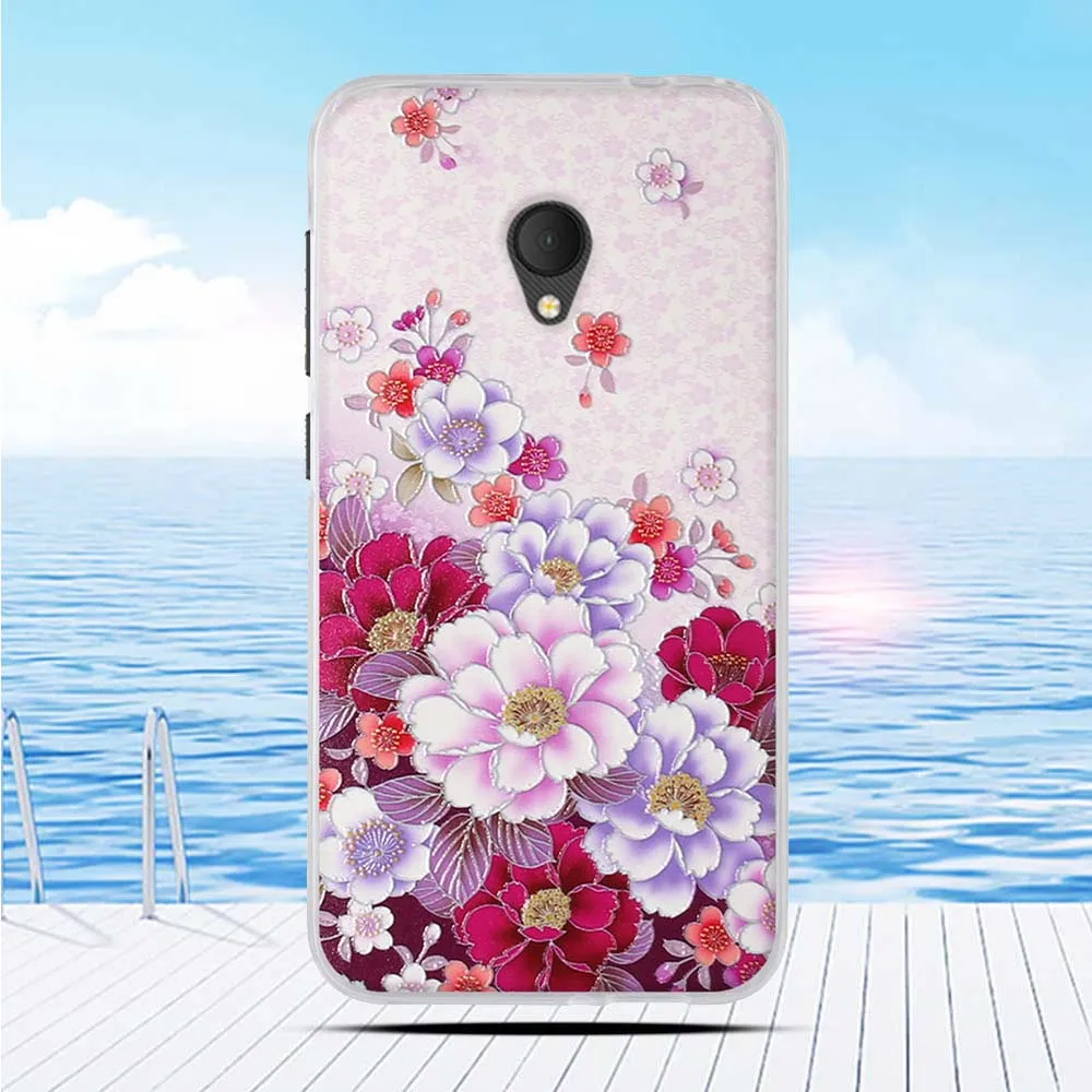Для Alcatel U5 4G 5044D 5044Y 5 0 &quotчехол с мультипликационным принтом цветок задняя крышка