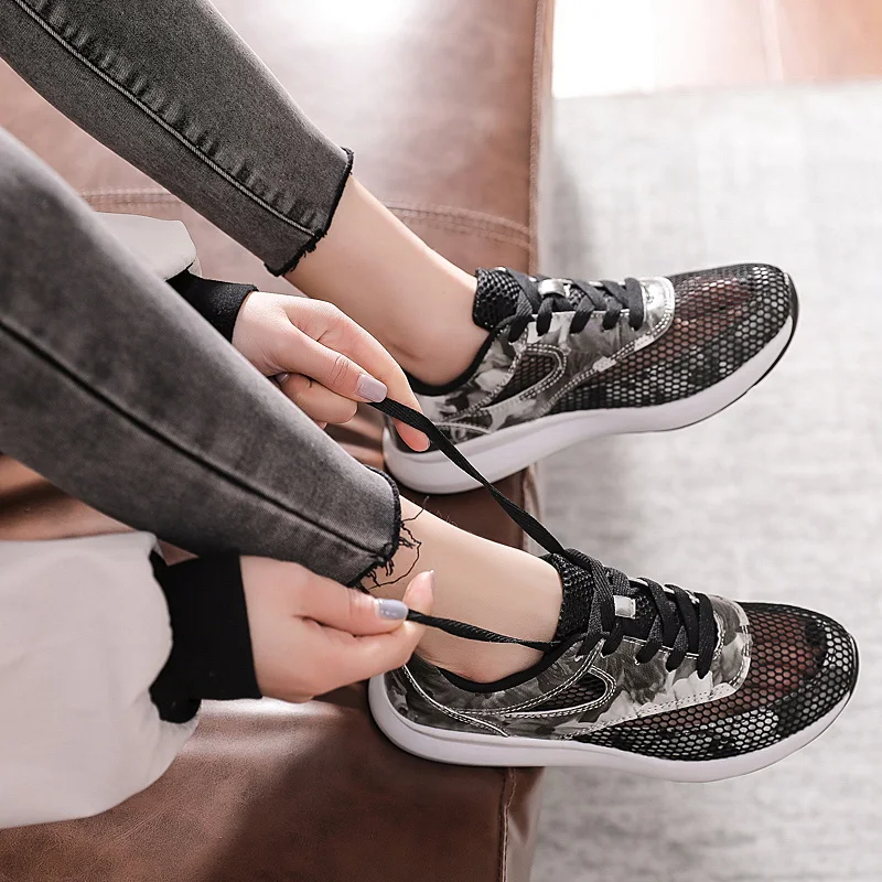 Летняя женская повседневная обувь удобная дышащая с перфорацией коллекция 2019