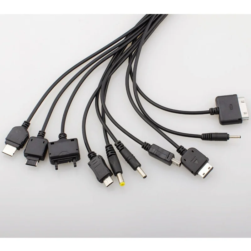 New10-in-1 Многофункциональный портативный легкий usb-кабель для зарядки, совместимый с большинством брендов мобильных телефонов