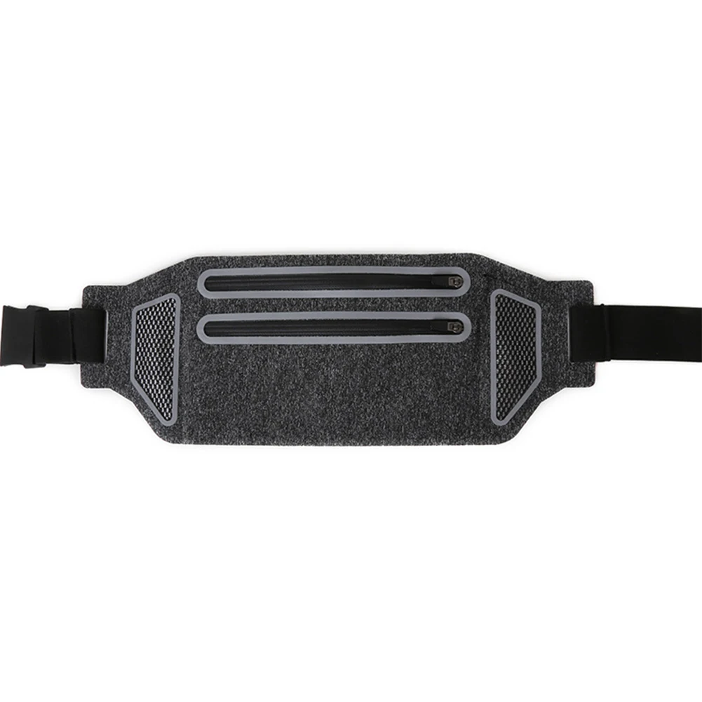 Running Belt Lightweight Breathable Multifunctional Large Capacity Accessories Double Zipper Waist Bag Outdoor Elastic Storage | Спорт и