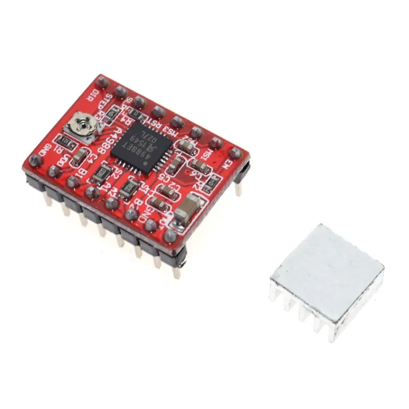A4988 5 шт./лот Reprap шаговый Драйвер pololu модуль шагового двигателя с алюминиевым