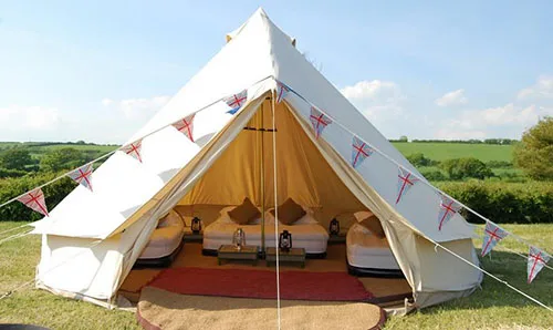 Водонепроницаемый хлопковый холст палатка с колокольчиком 4 м 5 м|canvas bell tent|bell
