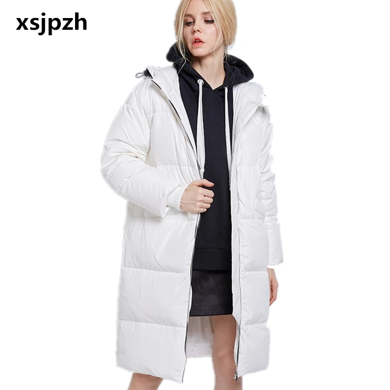 2018 Новинка Лидер продаж Для женщин вниз пальто зимнее с капюшоном внешний
