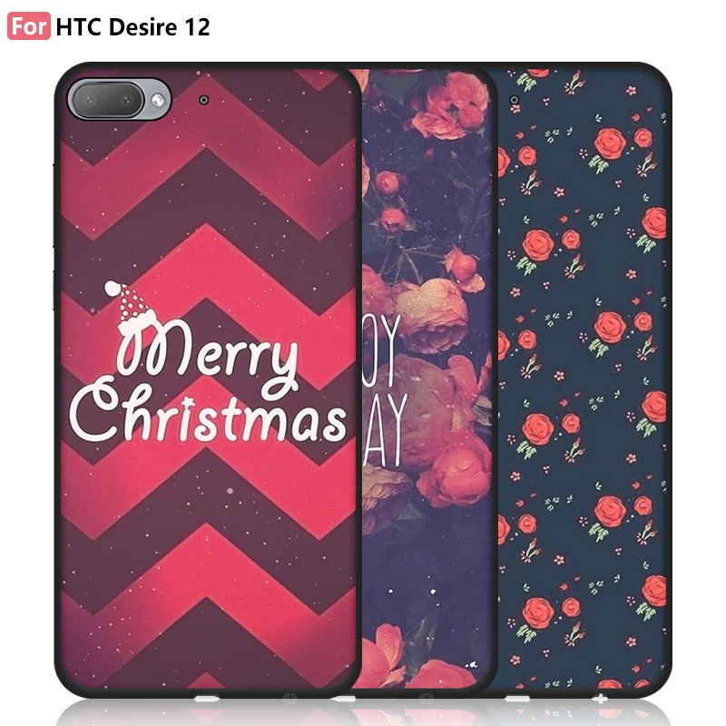 JURCHEN чехол для телефона htc Desire 12 мультфильм цветной рисунок окрашены Micro Forsted