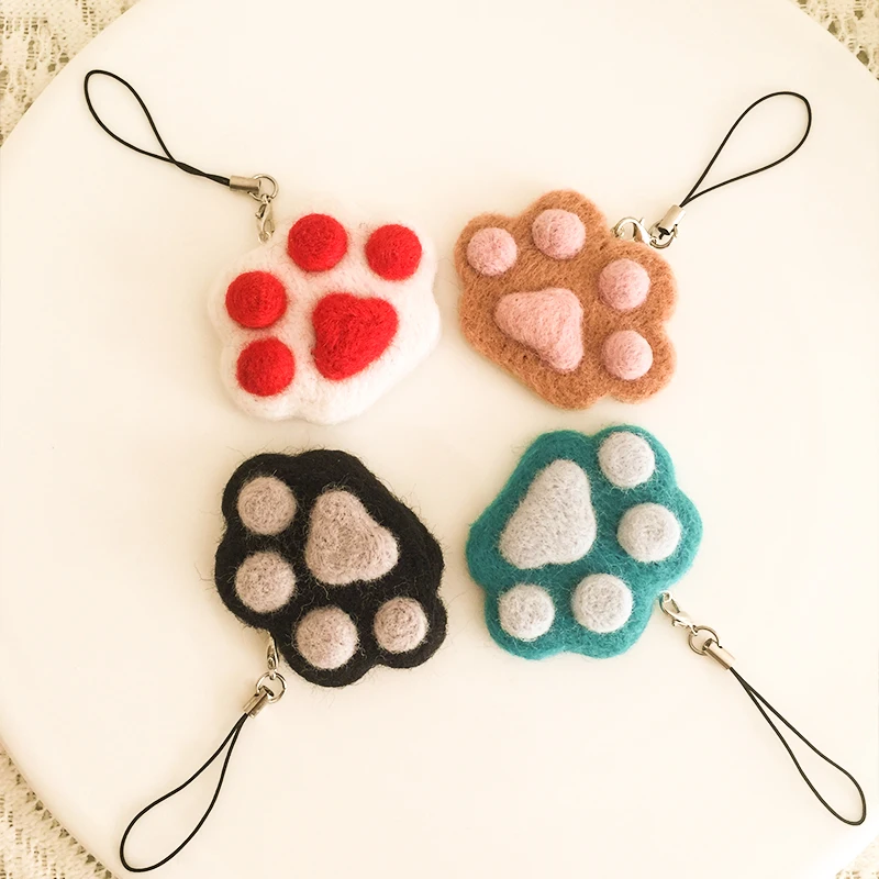 DIY ремесла кукла из фетра шаблон кошка коготь лапки ручная работа дети войлочные
