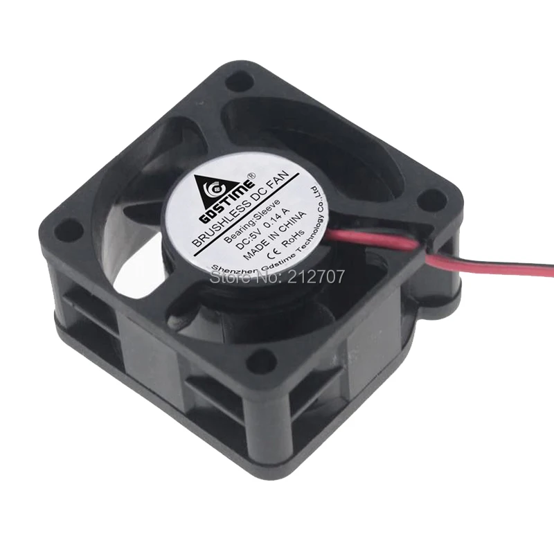10 шт. Gdstime DC XH2.54 2Pin 4020 40 мм 1 57 дюйма 5 в 40x20 вентилятор охлаждения|cooling fan|5v fan 20mm20mm 5v |