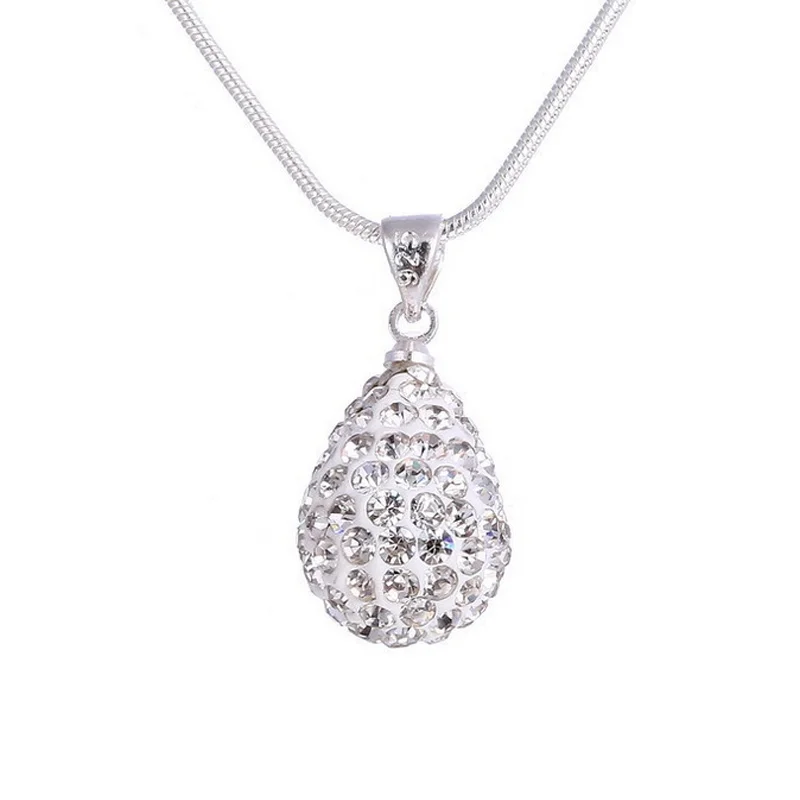 Новое поступление 2017 года 1 шт. Silver универсальные Diamante глины водослива кулон