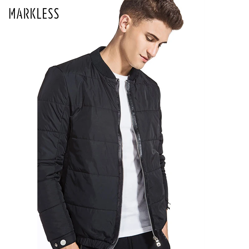 Мужская хлопковая куртка Markless черная Повседневная бейсбольная форма|jacket xs|jacket