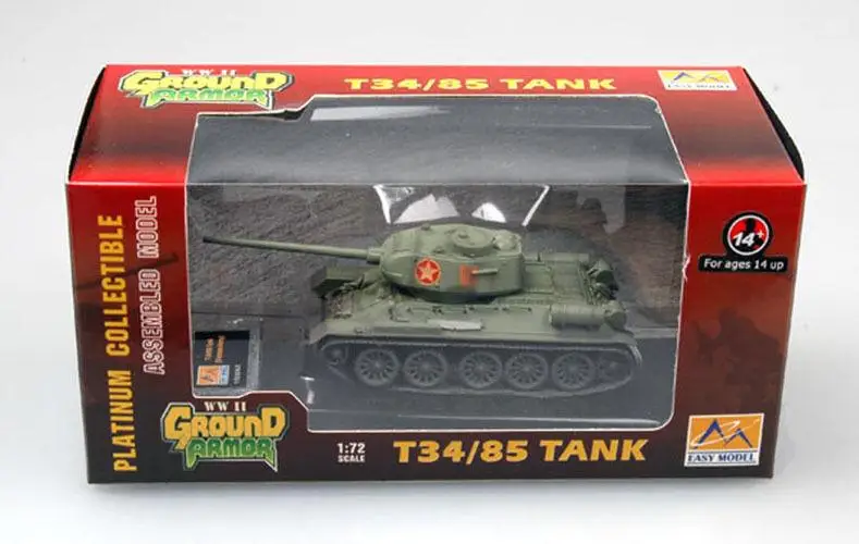 ДНП поле боя T34 85 средний танк Veitnam армии 1/72 готовой easy model