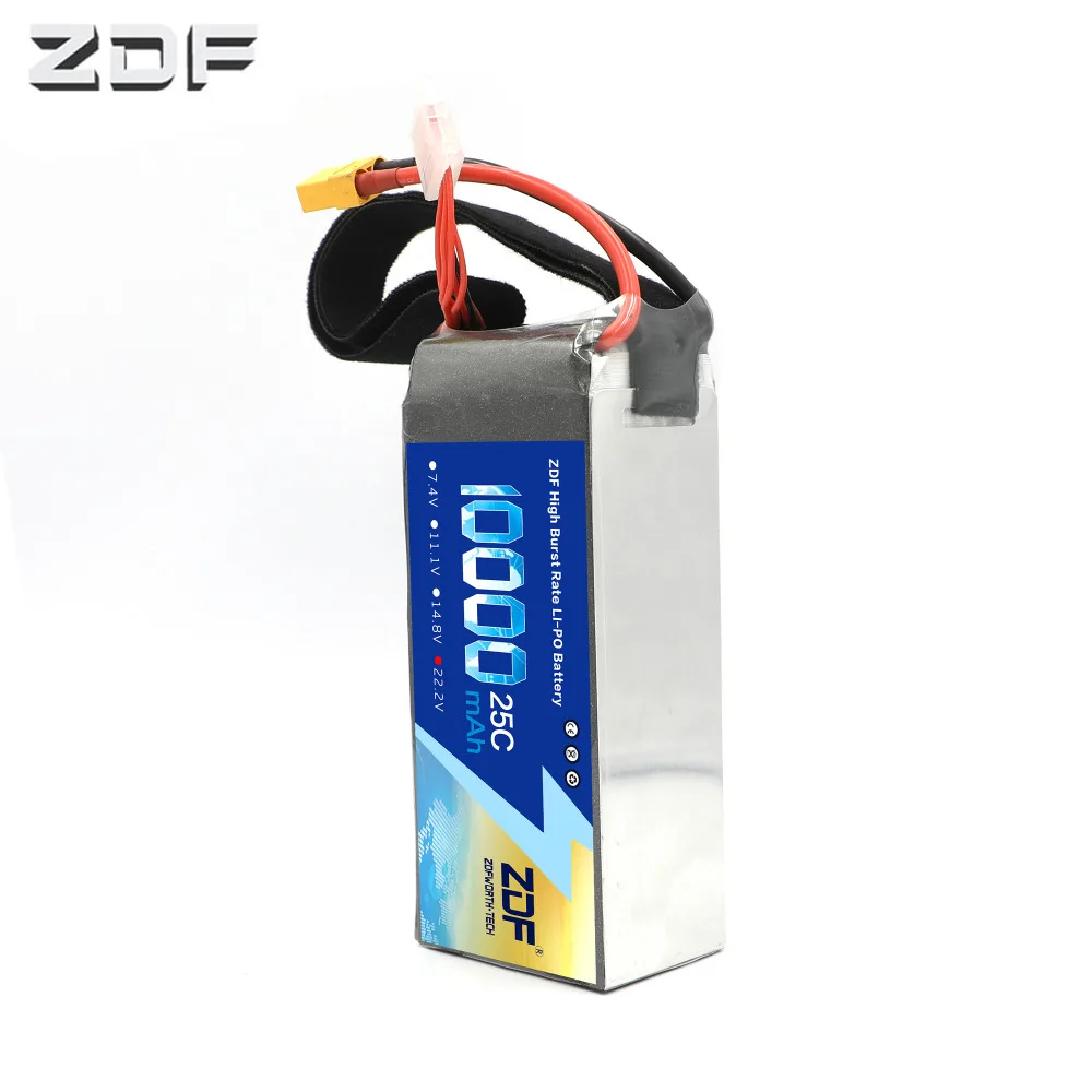 ZDF Power RC LiPo батарея 6S 22 2 V 10000mAh 25C Max 50C для UAV мультироторный Квадрокоптер самолет