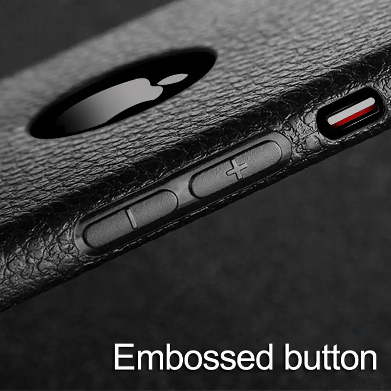 Кожаный чехол с узором Личи для iPhone 7 Plus деловой стиль 4 5 дюйма все в наличии