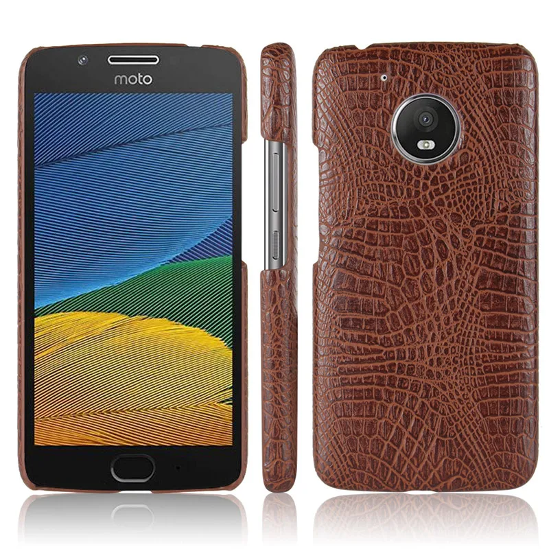 Чехол для Motorola Moto G5 G 5 жесткая задняя крышка из искусственной кожи чехол телефона