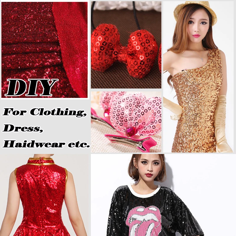 1 ярд DIY 3 мм блестящая вышивка кружевная сеточка пайетки ткань для фона Фото стенд