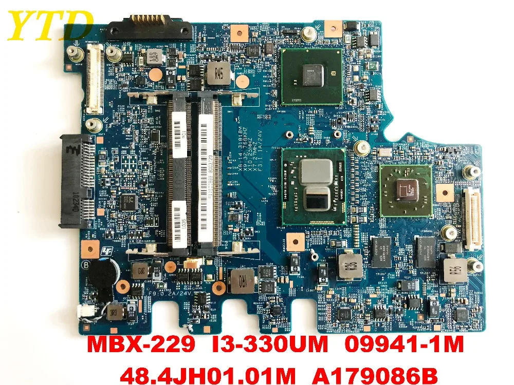 Original for SONY MBX-229 laptop motherboard HM55  I3-330UM 09941-1M 48.4JH01.01M  A179086B tested good free shipping connector